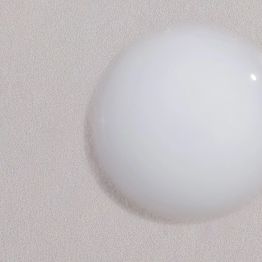 Close-up texture - semi-transparent, milky serum