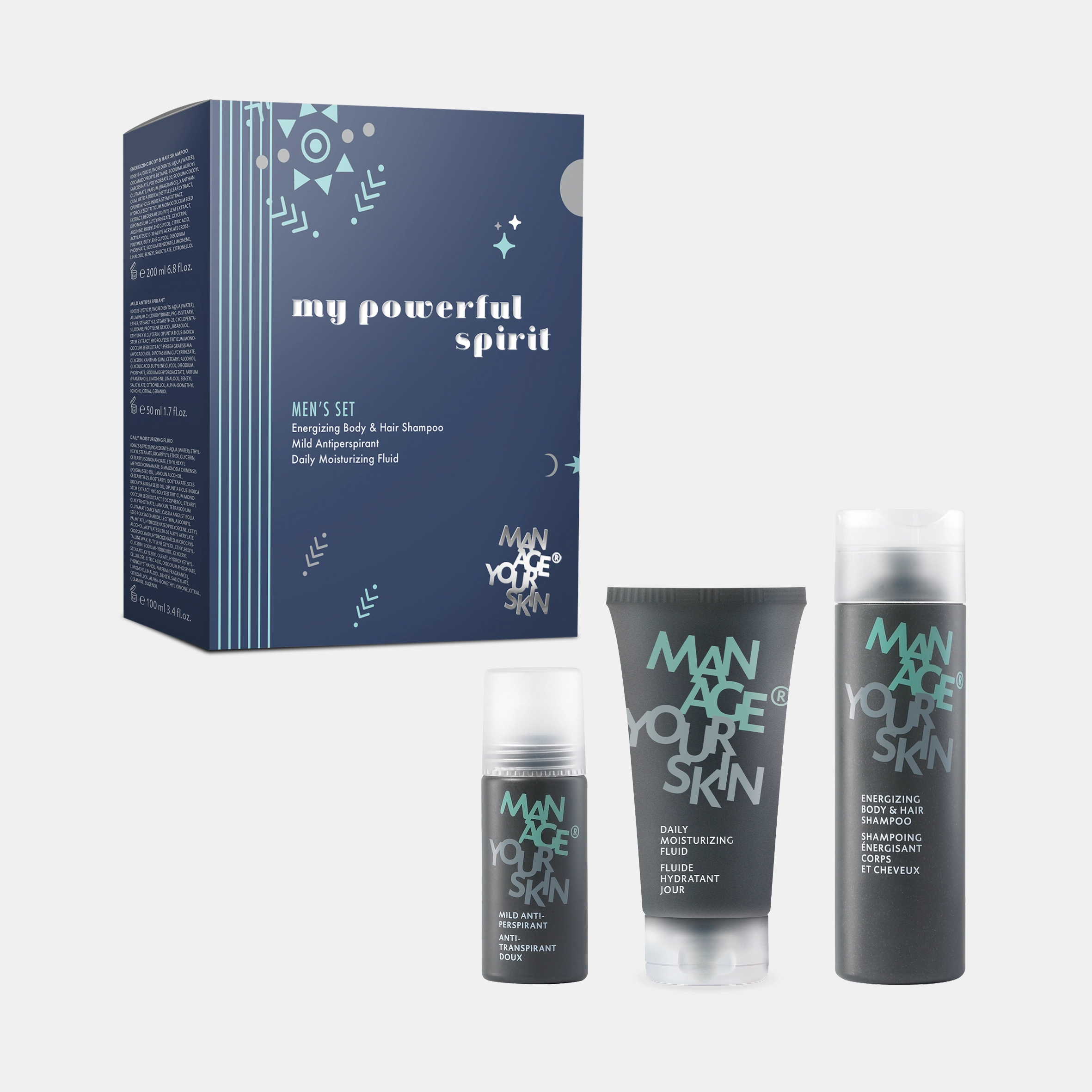 MY POWERFUL SPIRIT Dr. Spiller Xmas Manage Your Skin Set Produkte und Verpackung