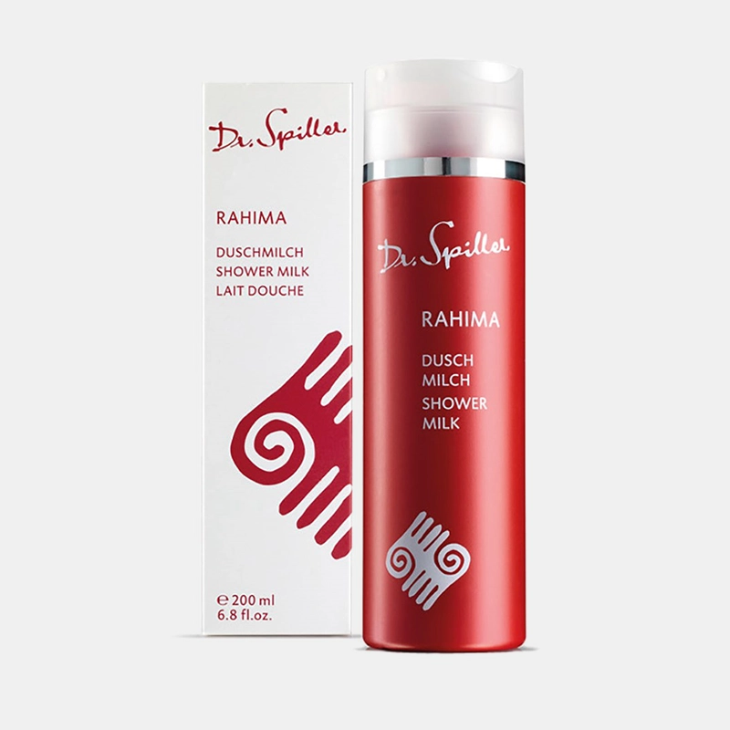 RAHIMA Duschmilch RAHIMA Duschmilch von Biomimetic Skincare – 200ml Pumpspender & Verpackung