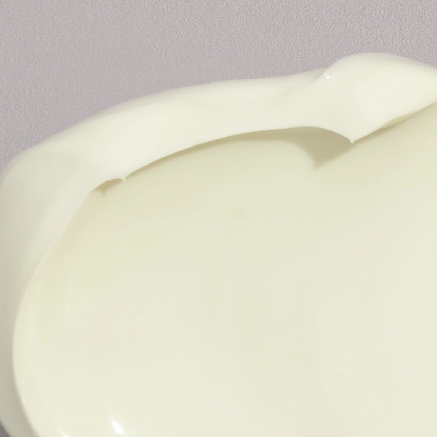 Nahaufnahme Textur - gelbliche Creme