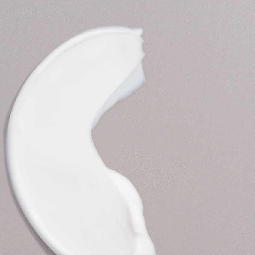 Nahaufnahme Textur - weiße Creme