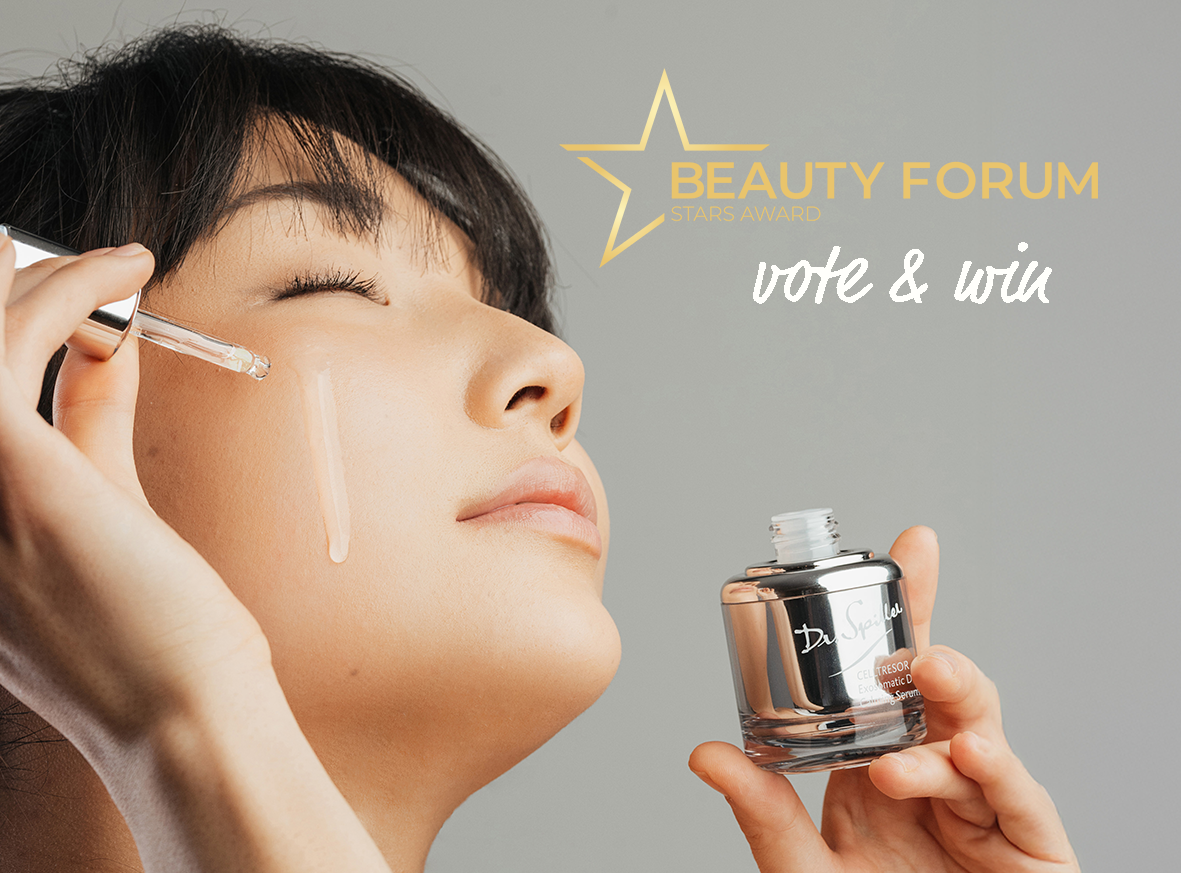 Frau mit Serum