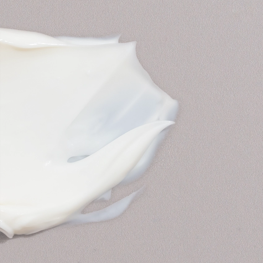 Nahaufnahme Textur - weiße Creme